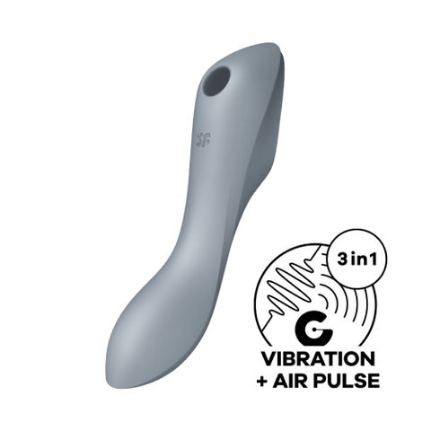 Satisfyer 德國 Curvy Trinity 3 陰蒂吸吮+震動按摩棒 (灰)台灣唯一授權公司貨