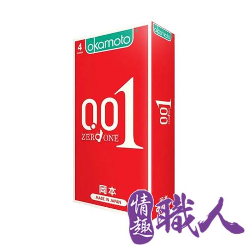 okamoto 岡本 【情趣職人】OK 001至尊勁薄保險套 4片裝	情趣用品.情趣職人.安全套