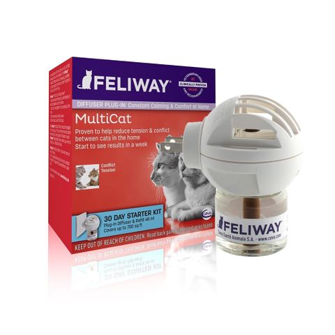 【法國FELIWAY】費利威 貓咪費洛蒙插電組 多貓用 48ml