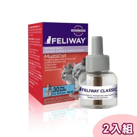 FELIWAY 費利威 【2入組】法國 貓咪費洛蒙補充瓶 多貓用 48ml