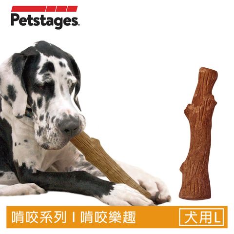 Petstages BBQ史迪克-L(烤肉木風味 潔牙 耐咬 寵物 狗玩具)