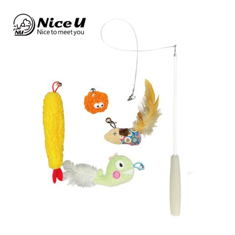 Nice U 【NiceU毛樂趣】日式逗貓棒豪華套組