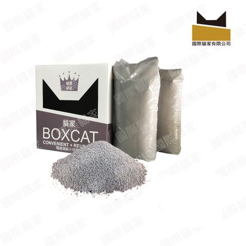 國際貓家 BOXCAT灰標 極速凝結小球砂(12L)