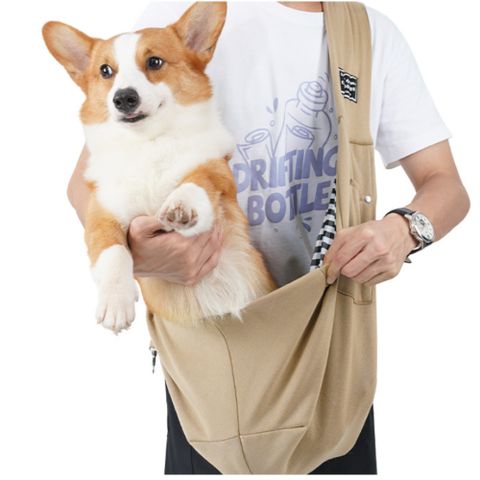 May Shop【110081281】新款寵物外出斜挎包 貓咪外出便攜狗背包