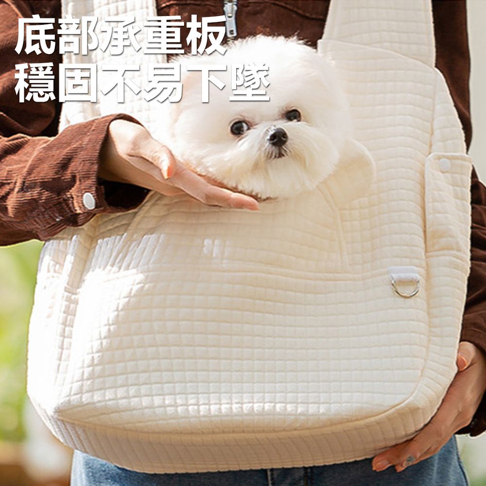 Sily 簡約寵物交叉式胸前雙肩包 便攜貓犬外出包 大容量可調節寵物包 貓狗背包 單肩包 推薦 禮物 送禮
