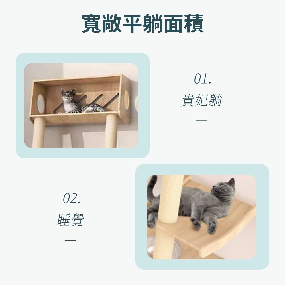  貓爬架 實木靠墻貓爬架 攀爬架 斜塔貓爬架 貓屋 貓跳臺 太空艙貓窩 貓窩貓樹一體