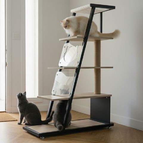 【空間特工】C-cozy貓貓居｜貓跳台收納層架｜標準款【嘖嘖募資熱銷】