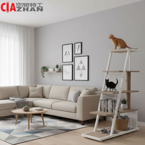 【空間特工】C-cozy貓貓居｜貓跳台收納層架｜標準款【嘖嘖募資熱銷款】