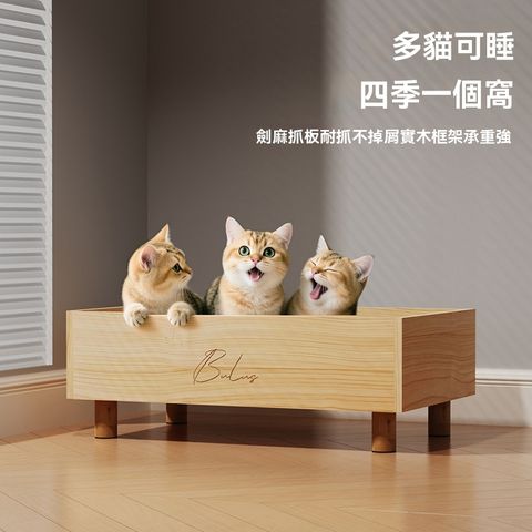 實木貓窩貓抓板