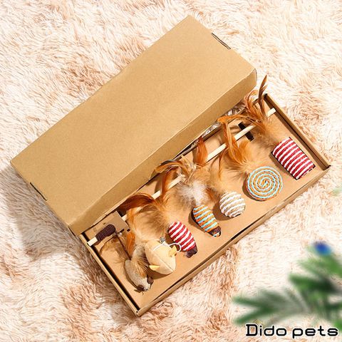 【Dido Pets】貓咪逗貓玩具大禮包-7件組 (PT011)