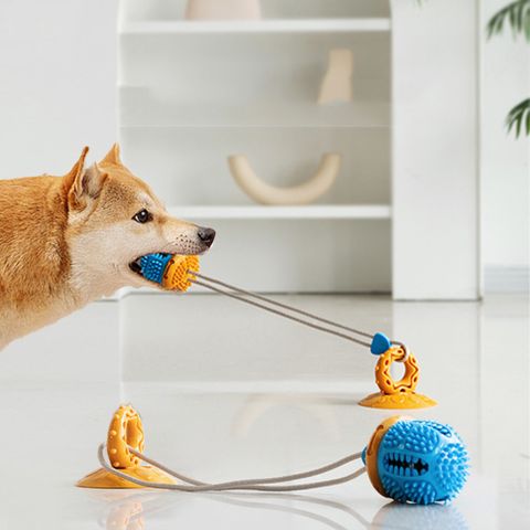 寵物愛家狗狗吸盤磨牙漏食耐咬中小型犬拔河益智藏食器玩具