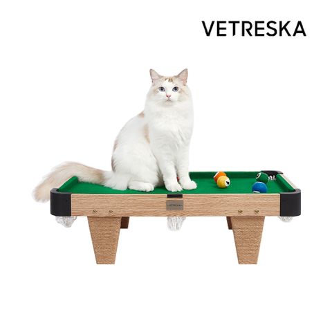 【Vetreska 未卡】喵諾克撞球桌 寵物遊戲桌 逗貓棒 玩具球 躺臥床 玩具組