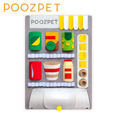 【POOZPET】寵物益智 遊戲紓壓嗅聞墊-自動販賣機款(PT067)