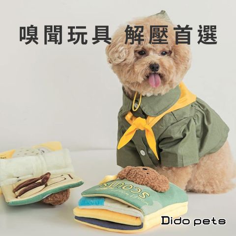 Dido Pets 探險狗日記-綠色寵物嗅聞書 寵物益智 遊戲紓壓 寵物玩具(PT125)