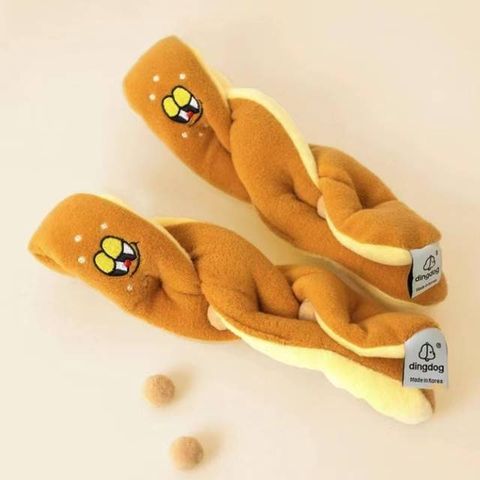 韓國麻花捲法國長棍麵包藏食嗅聞玩具
