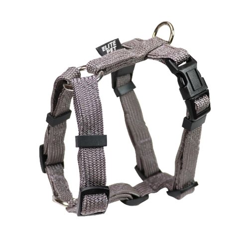 ELITE PET FLASH系列 反光H型胸背帶 L號(銀灰)