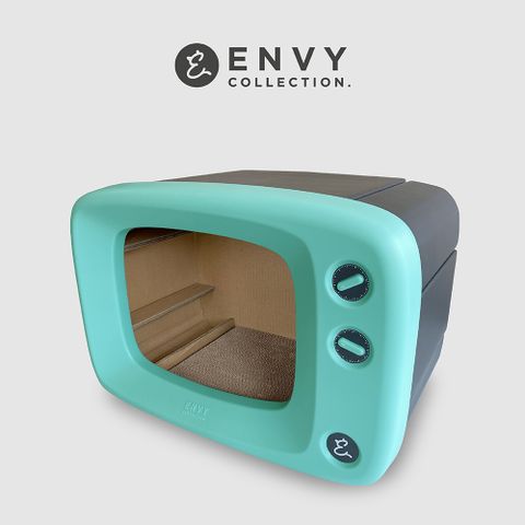 ENVY COLLECTION 復古電視貓窩-綠