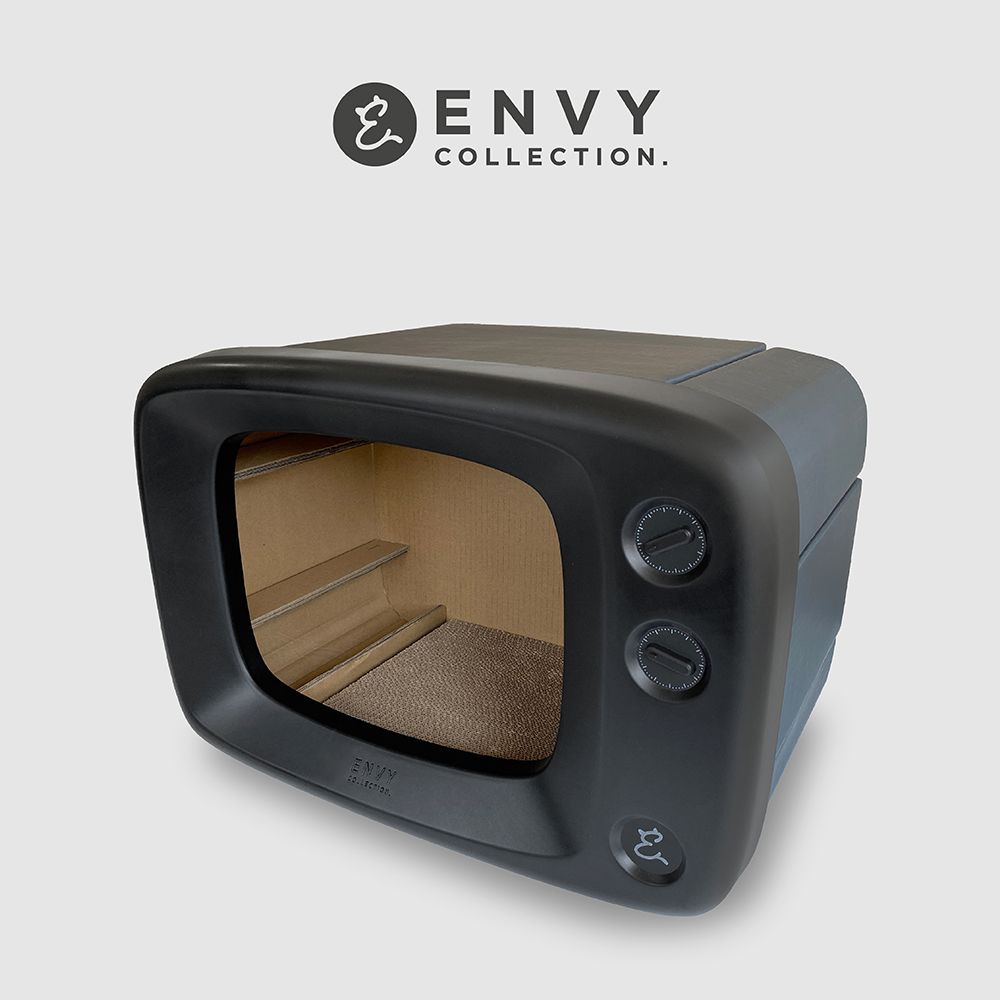 ENVY COLLECTION  復古電視貓窩-黑