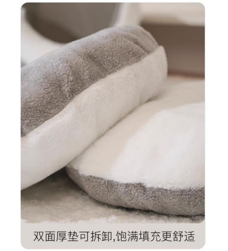 双面厚垫可拆卸,饱满填充更舒适