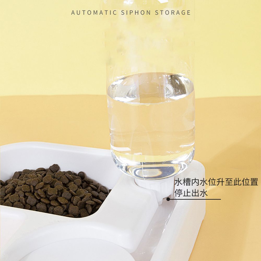 愛而富 【L&R】心型自動補水餵食器 500ml (二入一組)