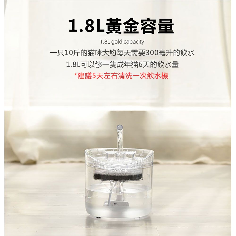  【IPSKY】寵物感應式飲水機 自動循環活水機 過濾飲水器 貓咪喝水器