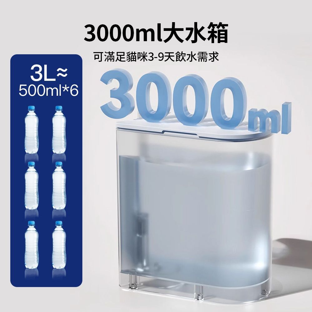  寵物自動換水飲水機3L 寵物傾斜式飲水機