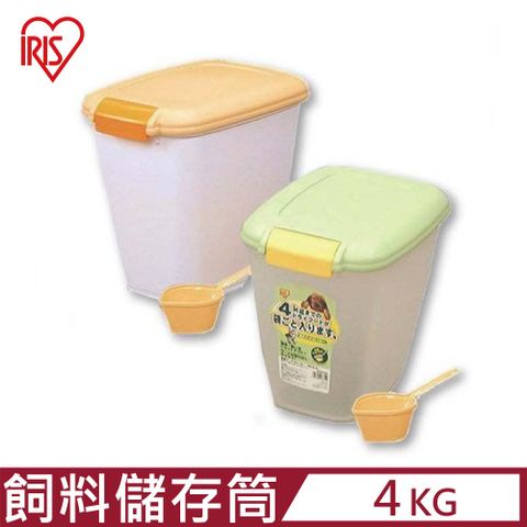 日本IRIS-飼料儲存筒 4kg-黃色/綠色