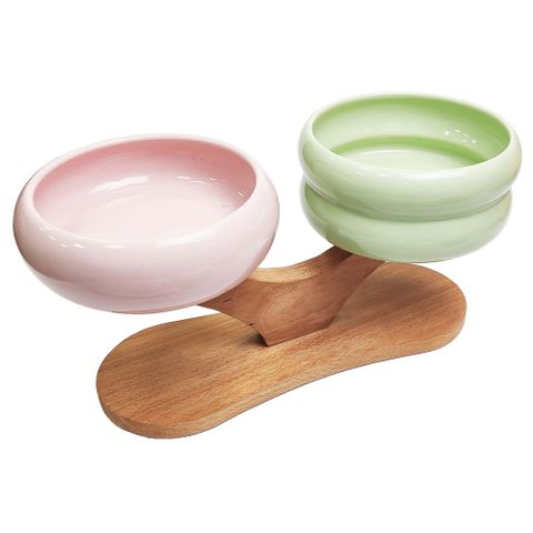 YSS 童話森林 雙口原木瓷碗