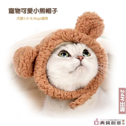 寵物可愛小熊造型帽子