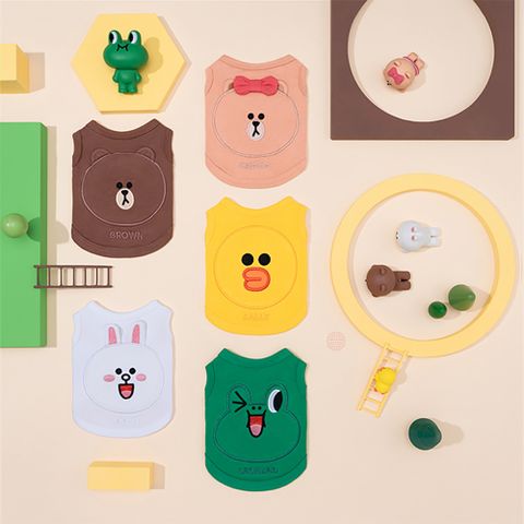 LINE FRIENDS 經典系列寵物吊帶背心服飾(五款任選)