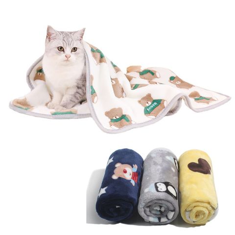【MY PET】寵物毛毯 加厚珊瑚絨保暖毯 2件組