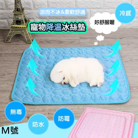 【MIT 藻土屋】寵物薄冰絲涼感墊(M號)