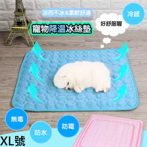 【MIT 藻土屋】寵物薄冰絲涼感墊(XL號)