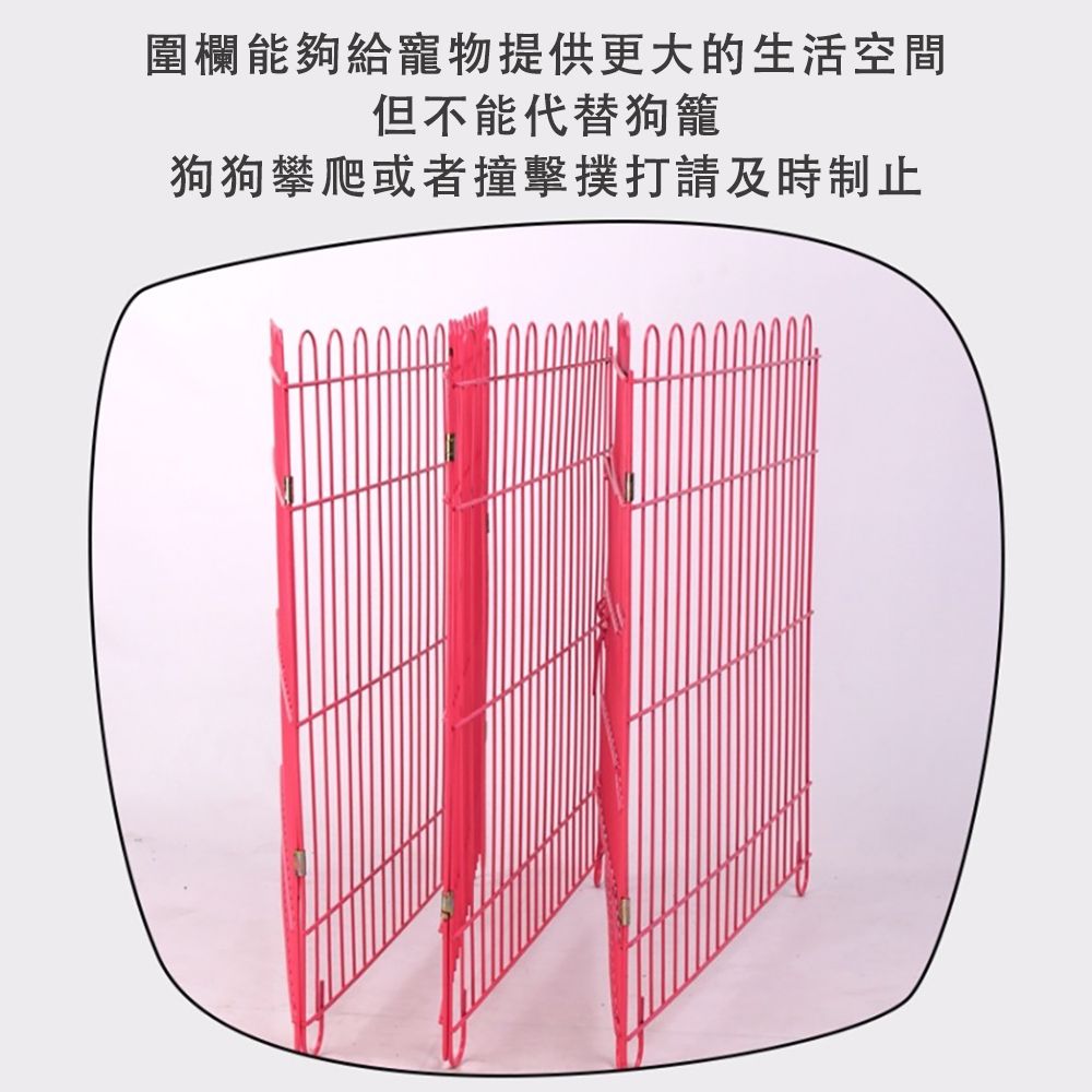 圍欄能夠給寵物提供更大的生活空間但不能代替狗籠狗狗攀爬或者撞擊撲打請及時制止