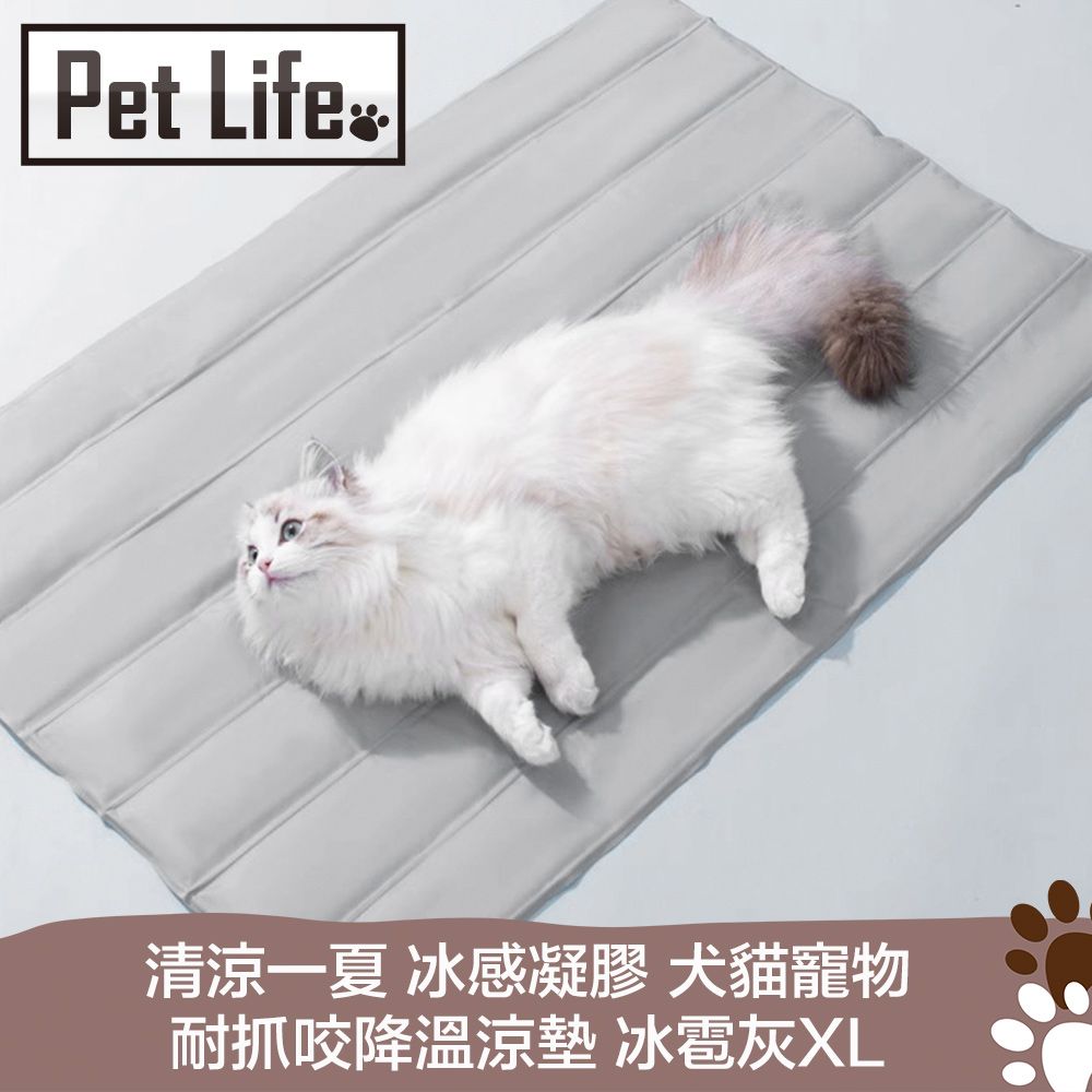 Pet Life  清涼一夏 冰感凝膠 犬貓寵物耐抓咬降溫涼墊 XL