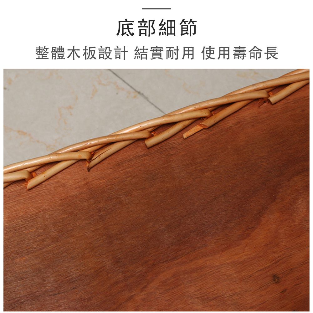  LIUQING 柳情 可拆洗狗窩貓窩 藤編寵物床 舒適耐用透氣 56*40*24cm-附墊子涼席