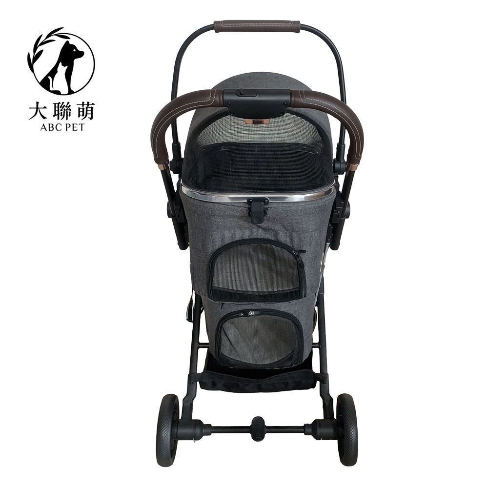 大聯萌 歐式雙層寵物推車 寵物提籃(可摺疊收納/貓狗適用)
