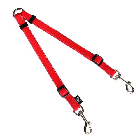 ELITE PET 反光雙頭牽繩 S號(紅/藍/黑)