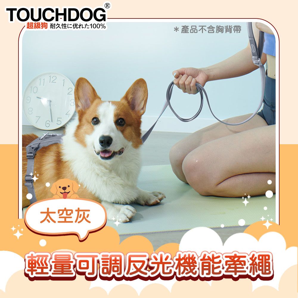 TOUCHDOG 超級狗 Air-one系列寵物輕量可調反光機能牽繩 - PChome 24h購物