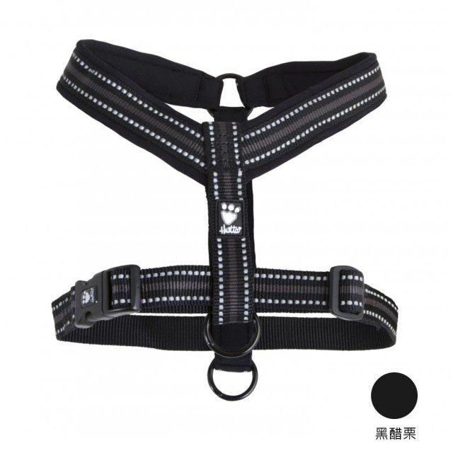 Hurtta 芬蘭  納維亞Y字型胸背 Padded Y-Harness_55_三色可選(黑醋栗/墨玉綠/櫻桃紅)