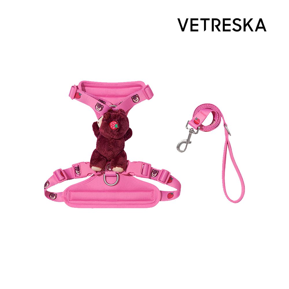 Vetreska 未卡  X 皮克斯 胸背帶牽引繩套裝 - 熊抱哥