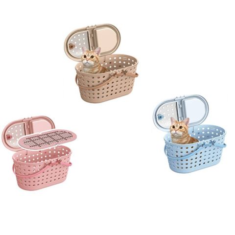 【MARUKAN】MK 寵物外出提籠-茶/粉/藍 (CT-326/CT-327/CT-328)