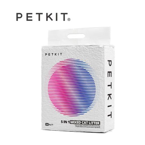 Petkit佩奇 5合1活性碳混合貓砂7L【4入組】