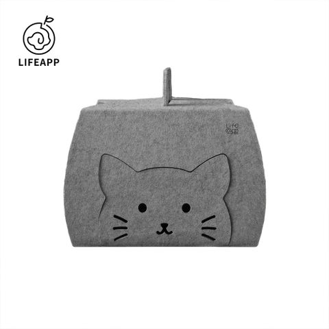 【LIFEAPP】貓蛋糕盒(質感滿點溫馨居家造型貓屋)