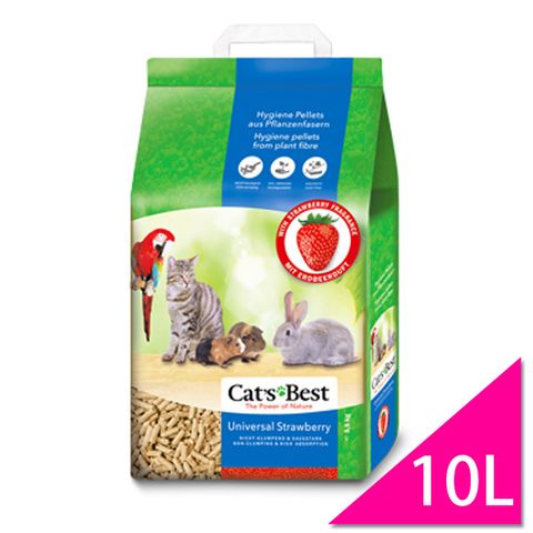 CATS BEST 凱優 24-CATS BEST崩解型木屑砂-草莓香味【10LX1包】