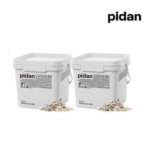 pidan 寵物貓砂│【3in1】原味豆腐&球形膨潤土&活性炭豆腐 - 三合一混合貓砂 - 5.2kg 超值2桶裝