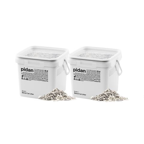 pidan 寵物貓砂│【3in1】原味豆腐&球形膨潤土&活性炭豆腐 - 三合一混合貓砂 - 5.2kg 超值2桶裝