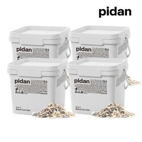 【pidan】混合貓砂 三合一活性碳版 (豆腐砂+礦砂) 超值4桶裝