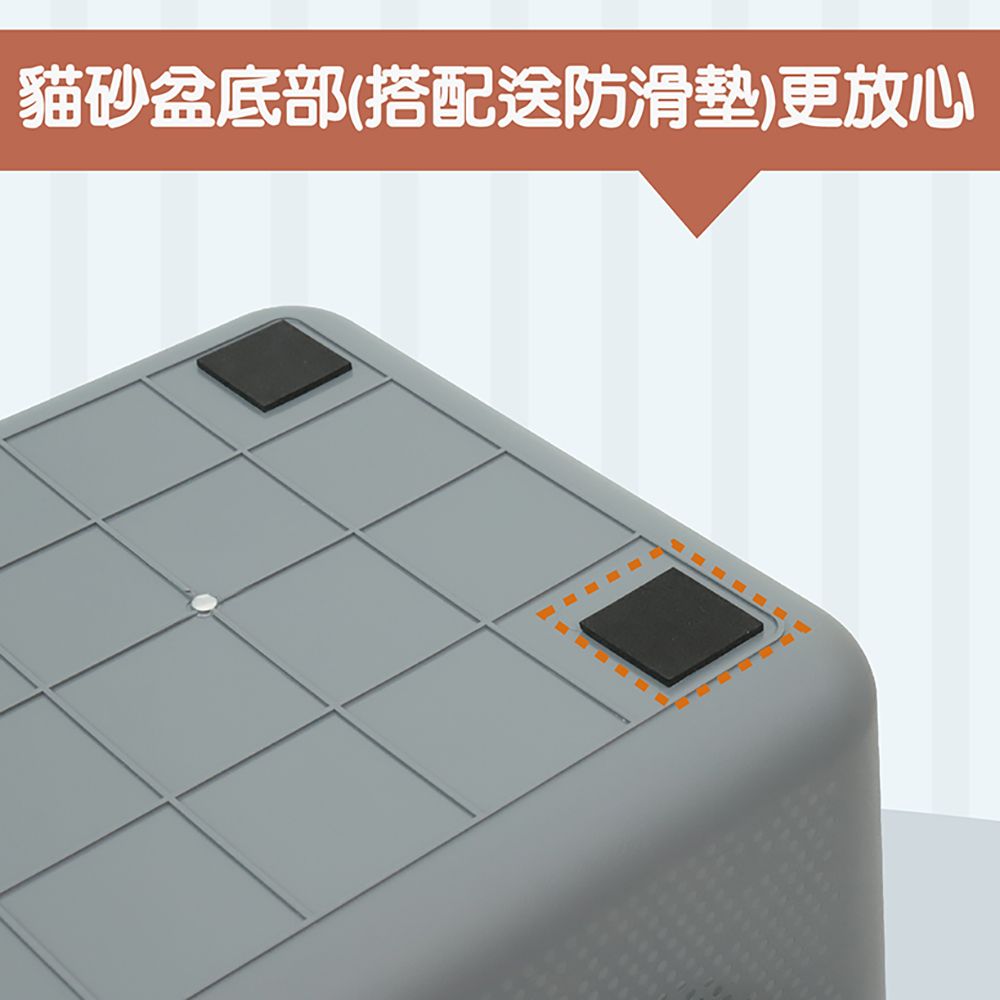  全封閉一體式貓砂盆/防外濺/大空間/寵物貓咪用品/貓便盆/貓廁所