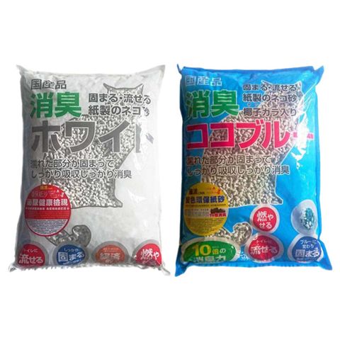 【6入組】 日本藤浦椰殼活性碳變色環保紙砂 14L